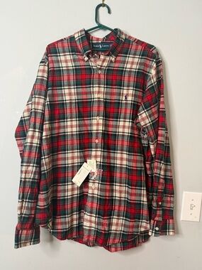 NWT Ralph Lauren multicolored Plaid Button-Down Shirt
